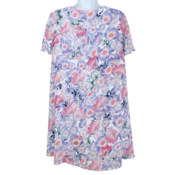 knee length dresses for ladies Wonder Mini Dress, in White Silky Crepe, Size: 2X main image 1